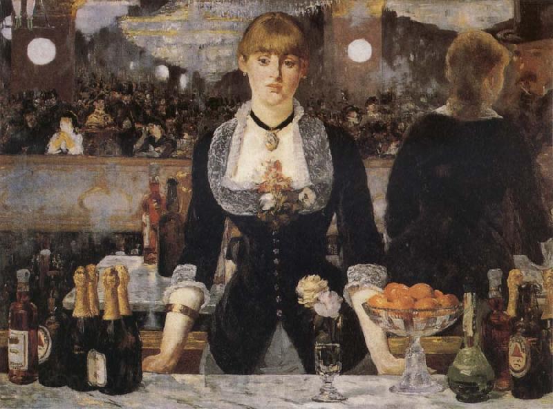 Edouard Manet A Bar at the Folies Bergere France oil painting art